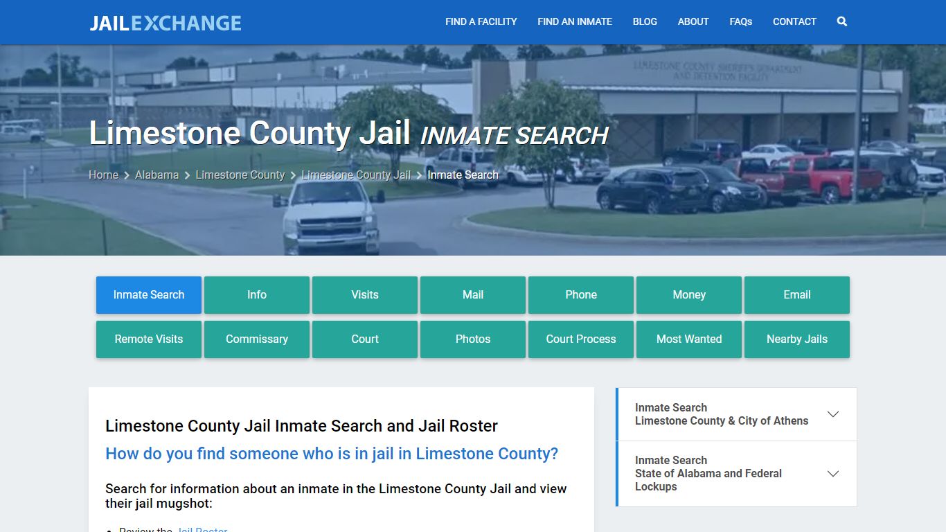 Inmate Search: Roster & Mugshots - Limestone County Jail, AL